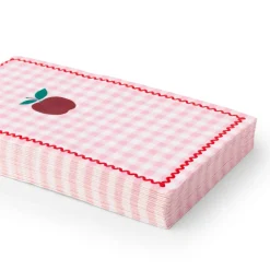 Sale Bonjour Fete Gingham Apple Guest Towels