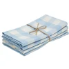 Heather Taylor Home Gingham Baby Blue Napkins