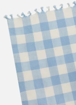Heather Taylor Home Gingham Baby Blue Tablecloth