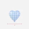 Hot Partybarco Gingham Blue Heart Foil Balloon