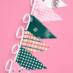 Hot xo, Fetti Gingham Camp Bunting Banner