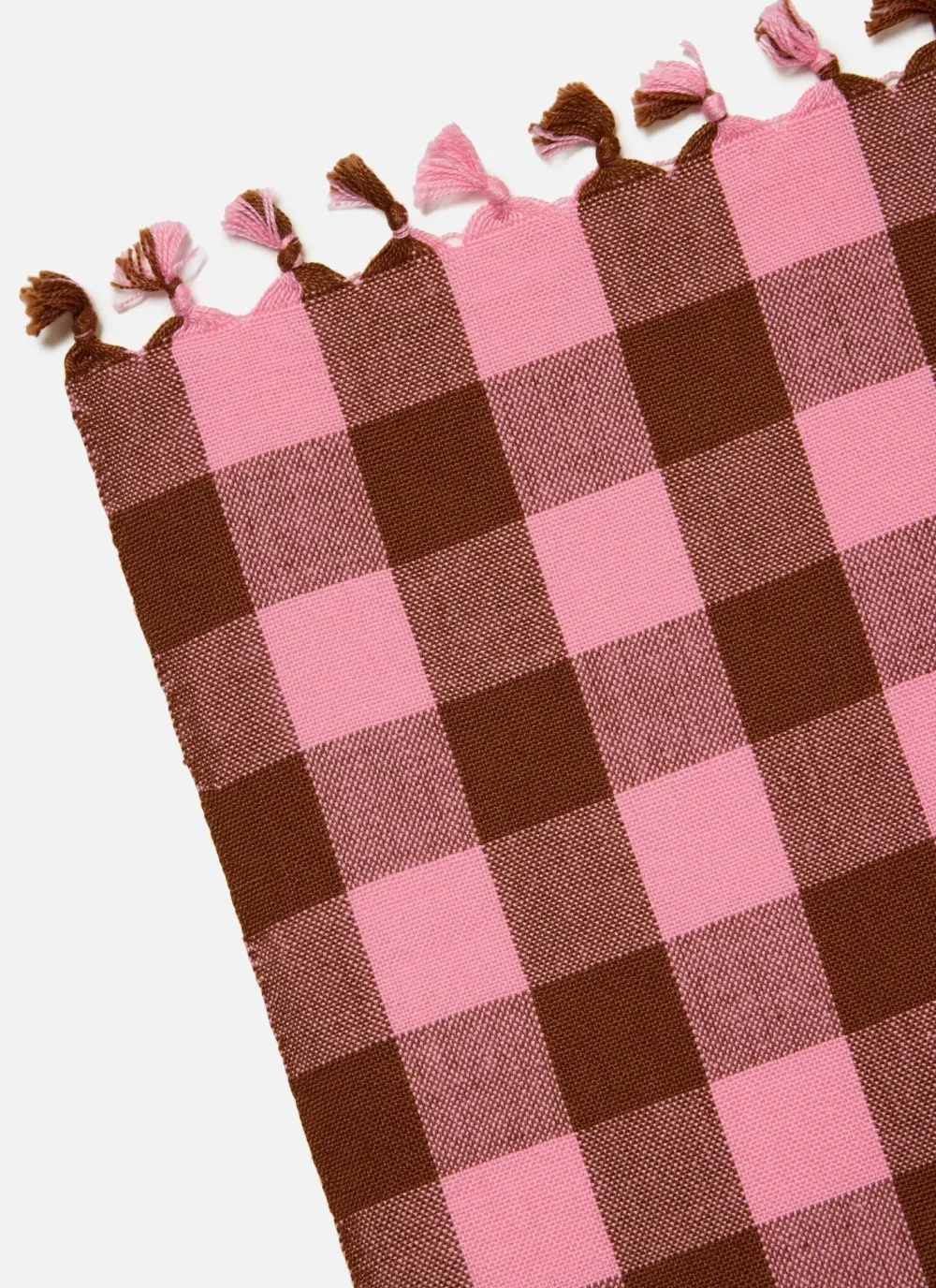 Hot Heather Taylor Home Gingham Candy Pink Tablecloth
