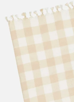 Sale Heather Taylor Home Gingham Cream Tablecloth