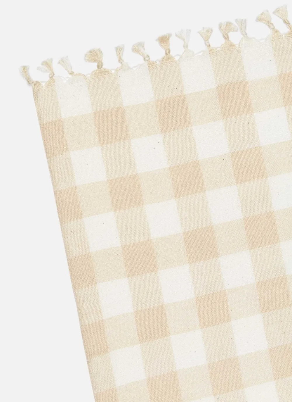 Sale Heather Taylor Home Gingham Cream Tablecloth