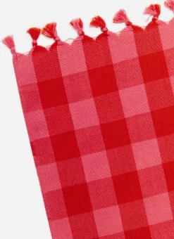 Online Heather Taylor Home Gingham Guava Tablecloth