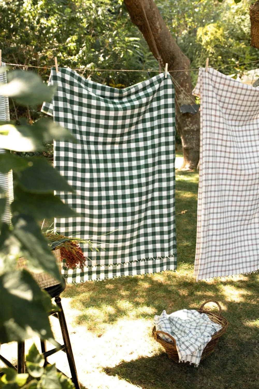 Outlet Heather Taylor Home Gingham Hunter Tablecloth