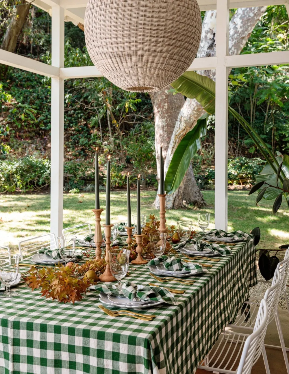 Outlet Heather Taylor Home Gingham Hunter Tablecloth