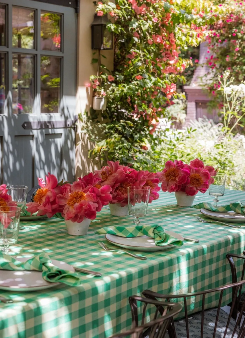 Online Heather Taylor Home Gingham Lime Tablecloth