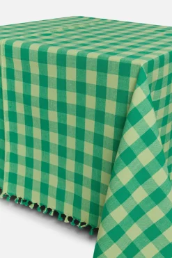 Online Heather Taylor Home Gingham Lime Tablecloth