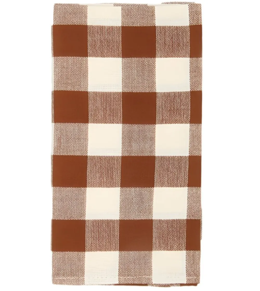 New Heather Taylor Home Gingham Nutmeg Napkins