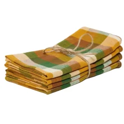 Heather Taylor Home Gingham Oak Napkins