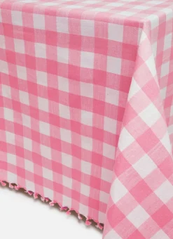 Hot Heather Taylor Home Gingham Peony Tablecloth