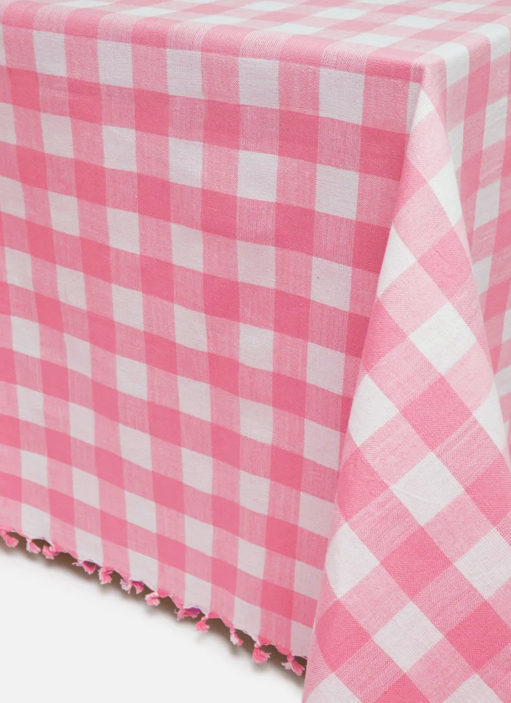 Hot Heather Taylor Home Gingham Peony Tablecloth