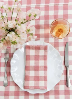 Online Heather Taylor Home Gingham Rosa Tablecloth