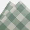 Outlet Heather Taylor Home Gingham Sage Green Napkins