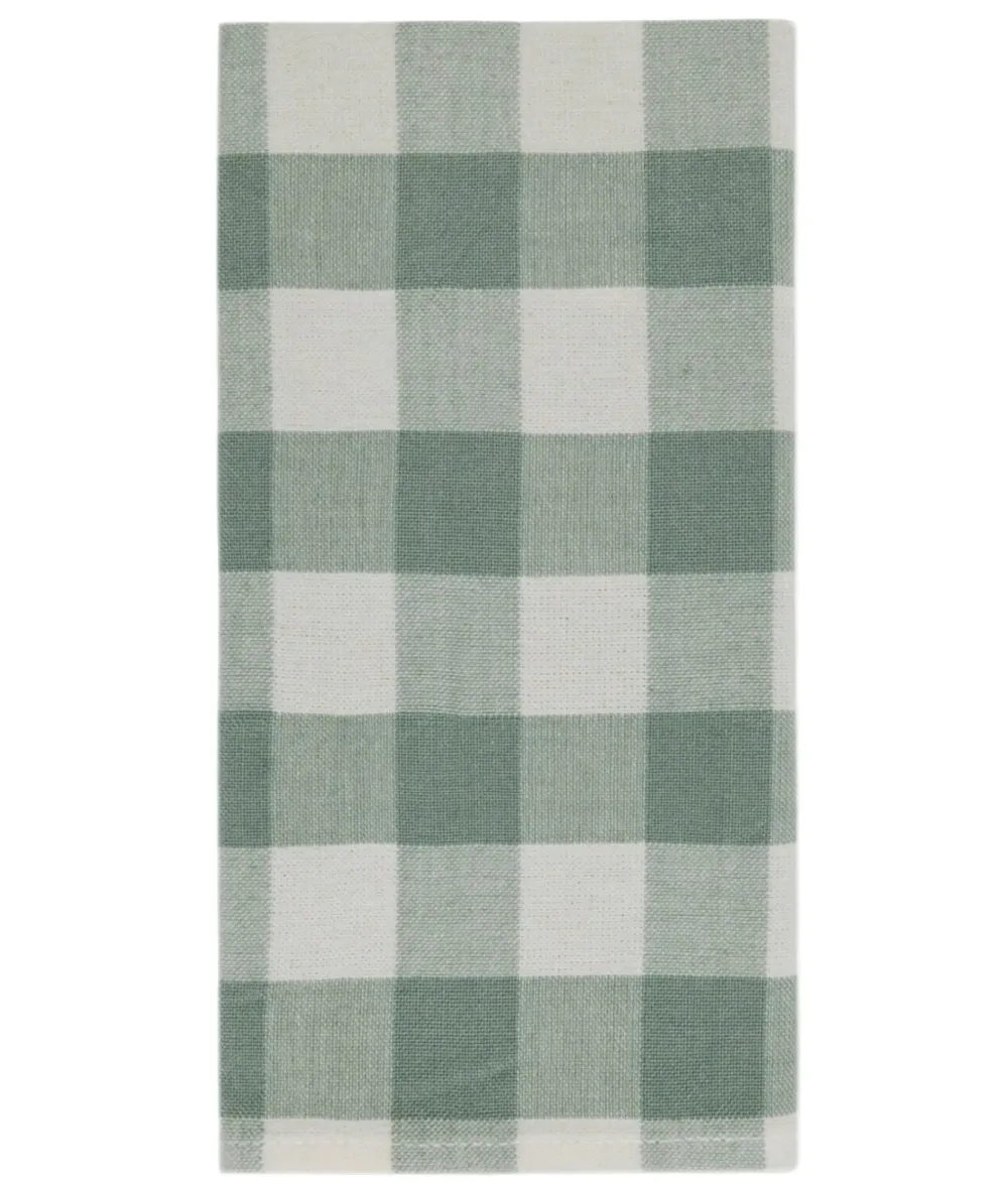 Outlet Heather Taylor Home Gingham Sage Green Napkins