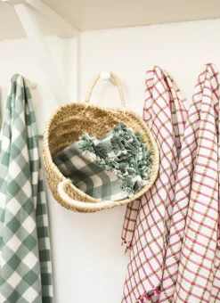 New Heather Taylor Home Gingham Sage Tablecloth