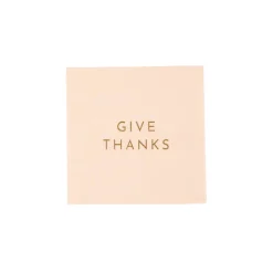 Sale Bonjour Fete Give Thanks Cocktail Napkins