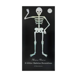 Clearance Meri Meri Glitter Jointed Skeleton Decorations