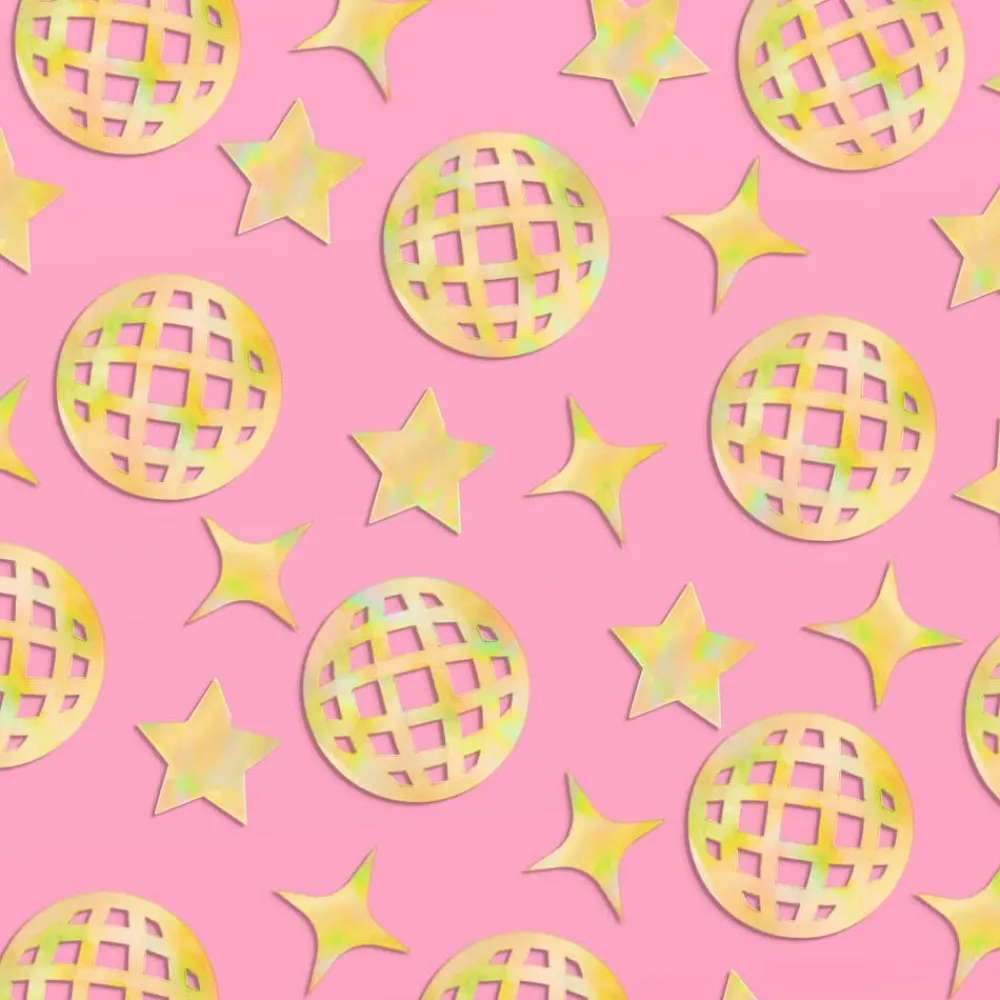 Hot xo, Fetti Gold Disco Ball Confetti