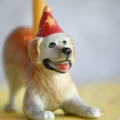 Clearance Camp Hollow Golden Retriever Cake Topper
