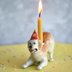 Clearance Camp Hollow Golden Retriever Cake Topper