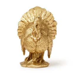 New Two's Company Golden Turkey Decoration