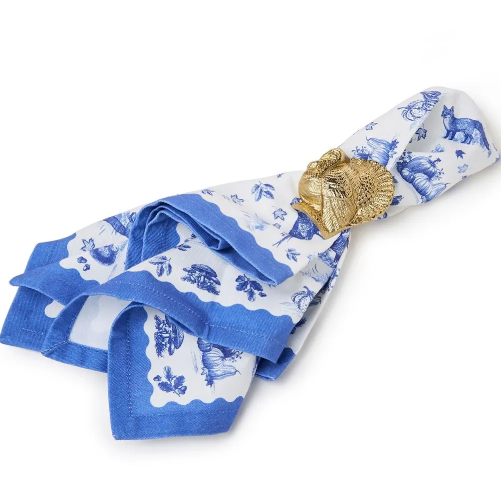 Discount Two's Company Golden Turkey Napkin Ring