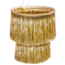 New xo, Fetti Gold Fringe Chandelier Decoration