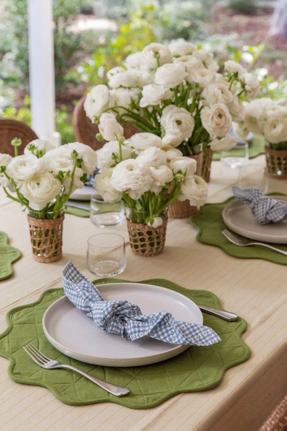 New Heather Taylor Home Goldie Stripe Butter Tablecloth