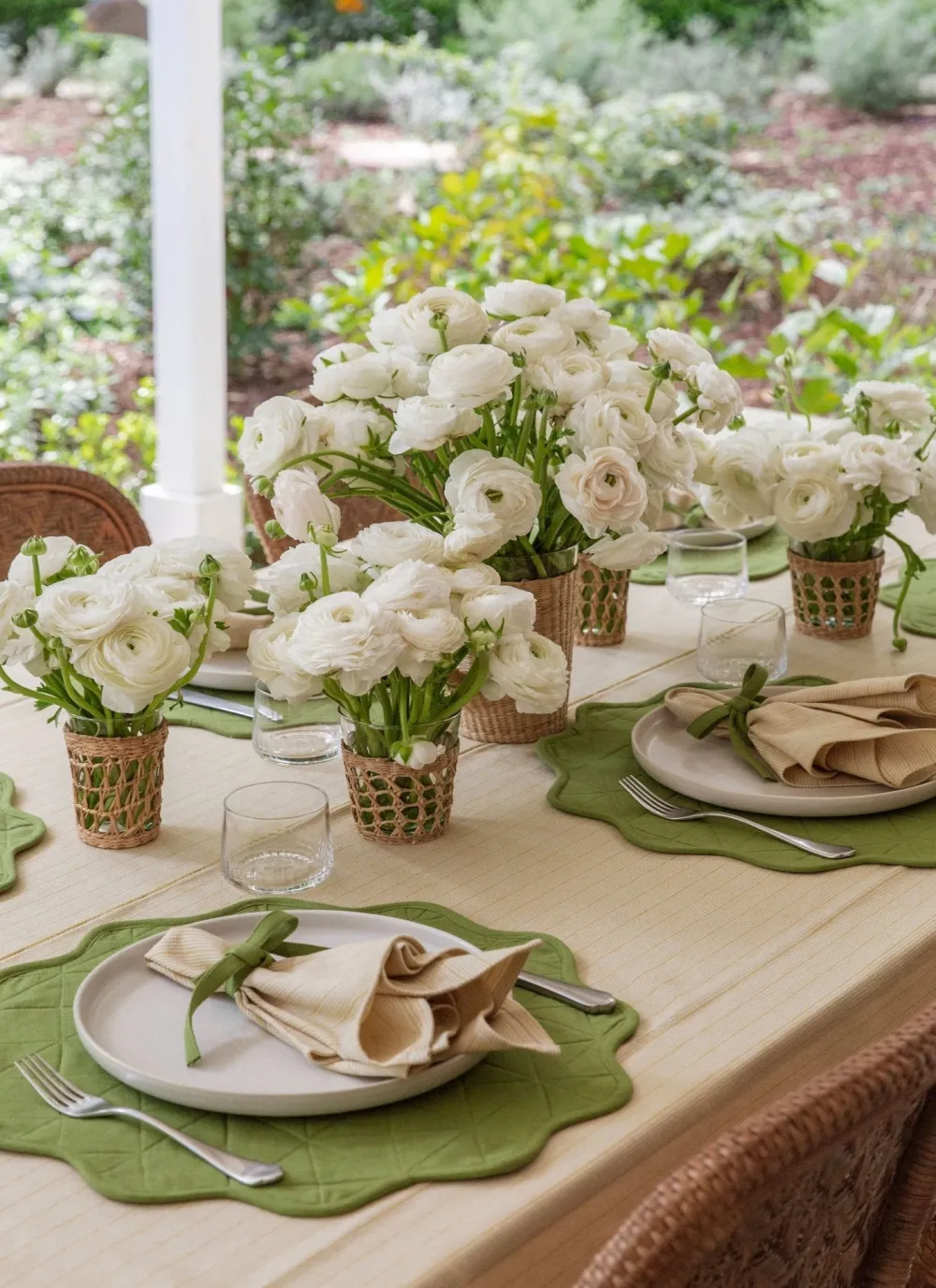 New Heather Taylor Home Goldie Stripe Butter Tablecloth