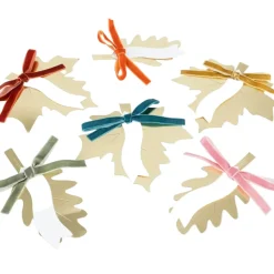 Outlet Meri Meri Gold Leaf Bow Place Card