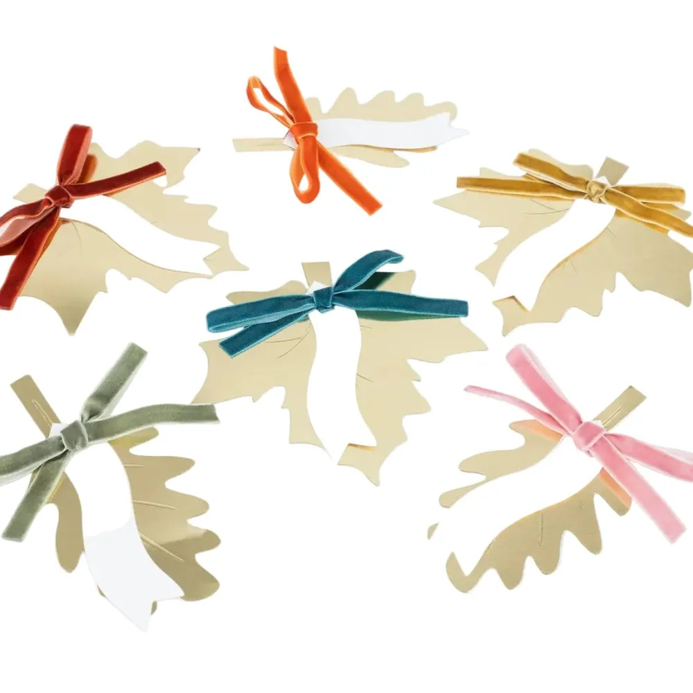 Outlet Meri Meri Gold Leaf Bow Place Card