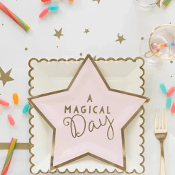 New My Mind’s Eye Gold Metallic Stars Table Runner