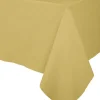 Outlet Caspari Gold Paper Linen Like Table Cover