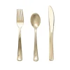Hot Coterie Party Supplies Gold Plastic Cutlery