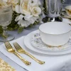 Hot Crown Display Gold Plastic Forks