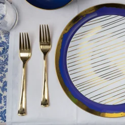 Hot Crown Display Gold Plastic Forks