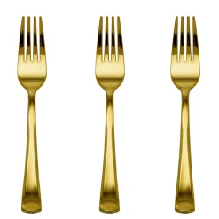 Hot Crown Display Gold Plastic Forks