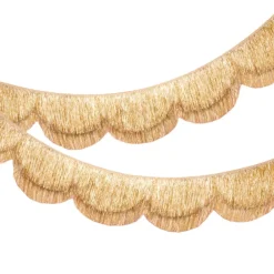 Online xo, Fetti Gold Scalloped Fringe Banner