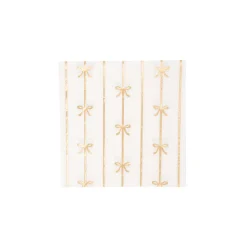 Outlet Bonjour Fete Gold Signature Bow Small Napkins