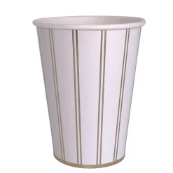 Clearance Bonjour Fete Gold Signature Stripe Cups