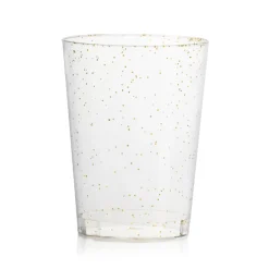 Crown Display Gold Sparkle Reusable Tumblers