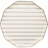 Sale Bonjour Fete Gold Stripe Large Plates