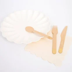 Discount Meri Meri Gold Wooden Cutlery