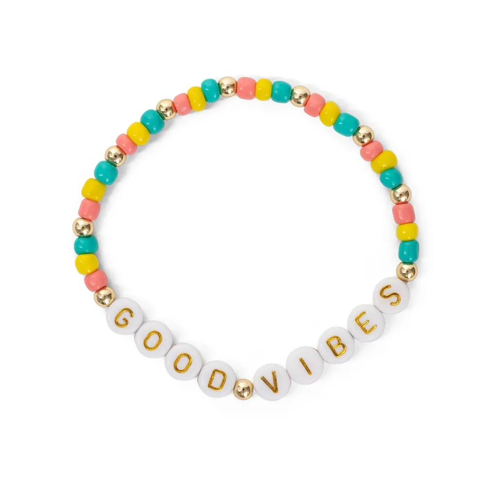 Online Cait + Co Good Vibes Friendship Bracelet Bath Bomb