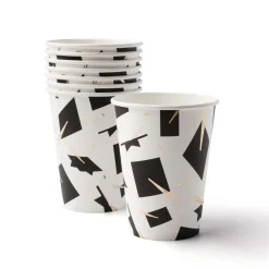 Clearance Bonjour Fete Graduation Cap Cups