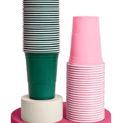Sale xo, Fetti Green and Pink Plastic Cups