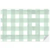 Hot Cami Monet Green Gingham Paper Placemats