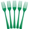Clearance Crown Display Green Plastic Forks